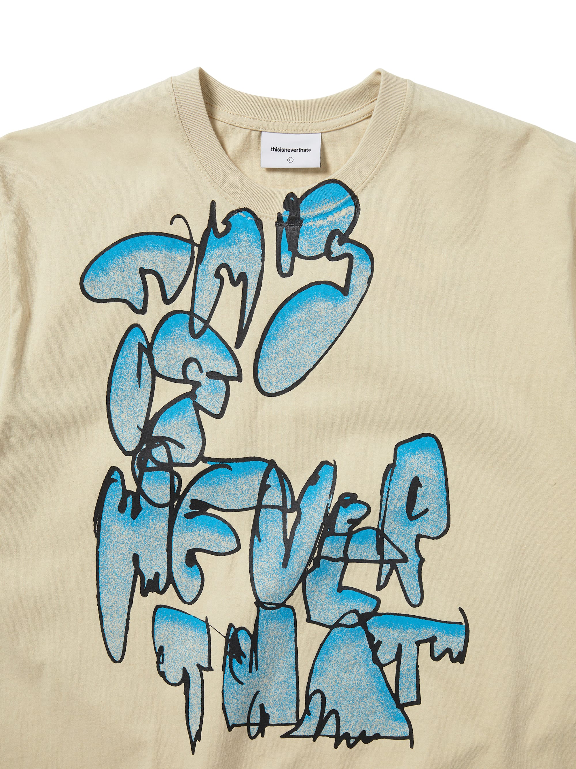 thisisneverthat - Graffiti Tee (Pale Lime) product image 2 | TRAB K-Fashion Australia