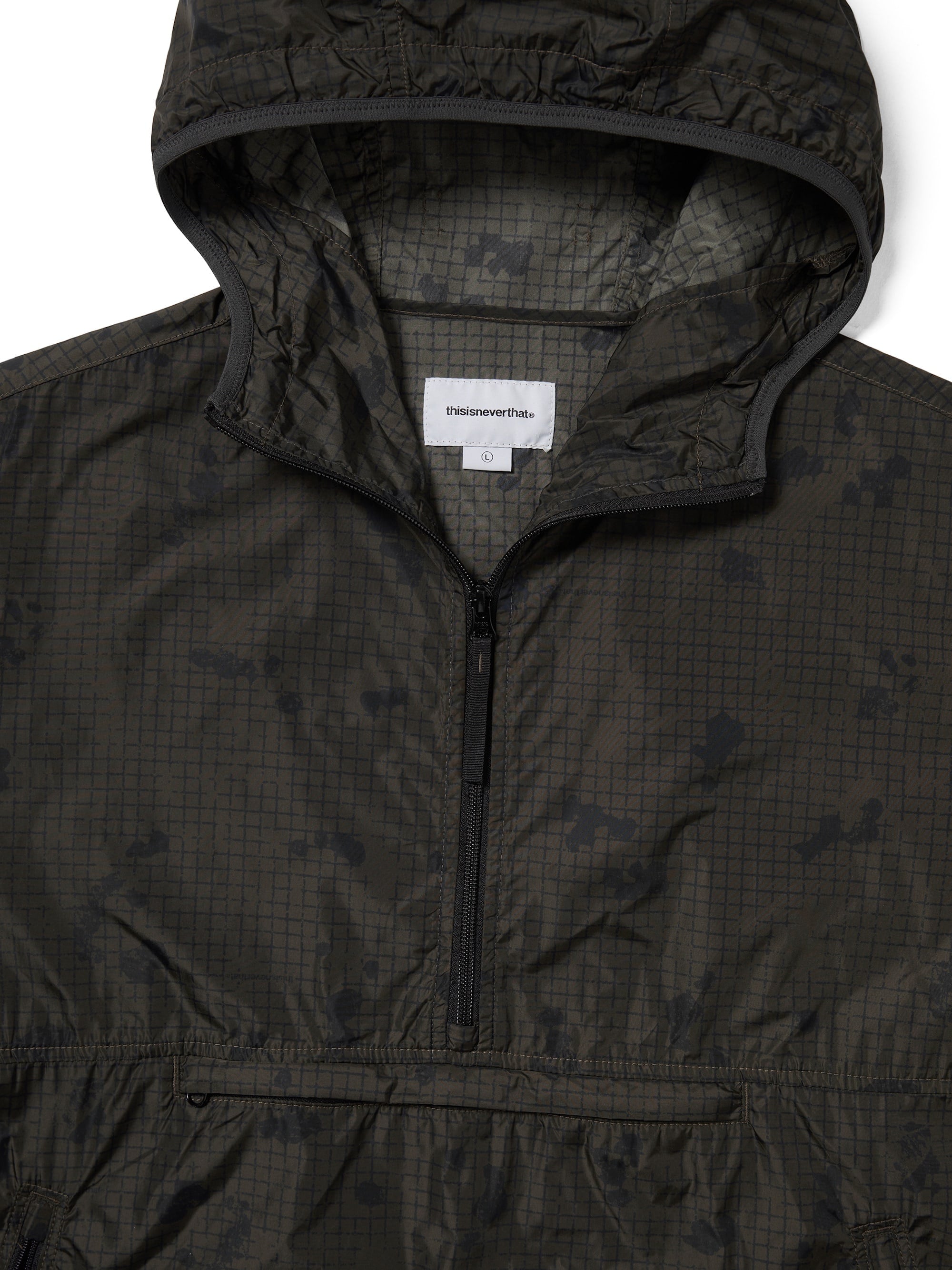 thisisneverthat - Grid Nylon Anorak (Olive) product image 2 | TRAB K-Fashion Australia