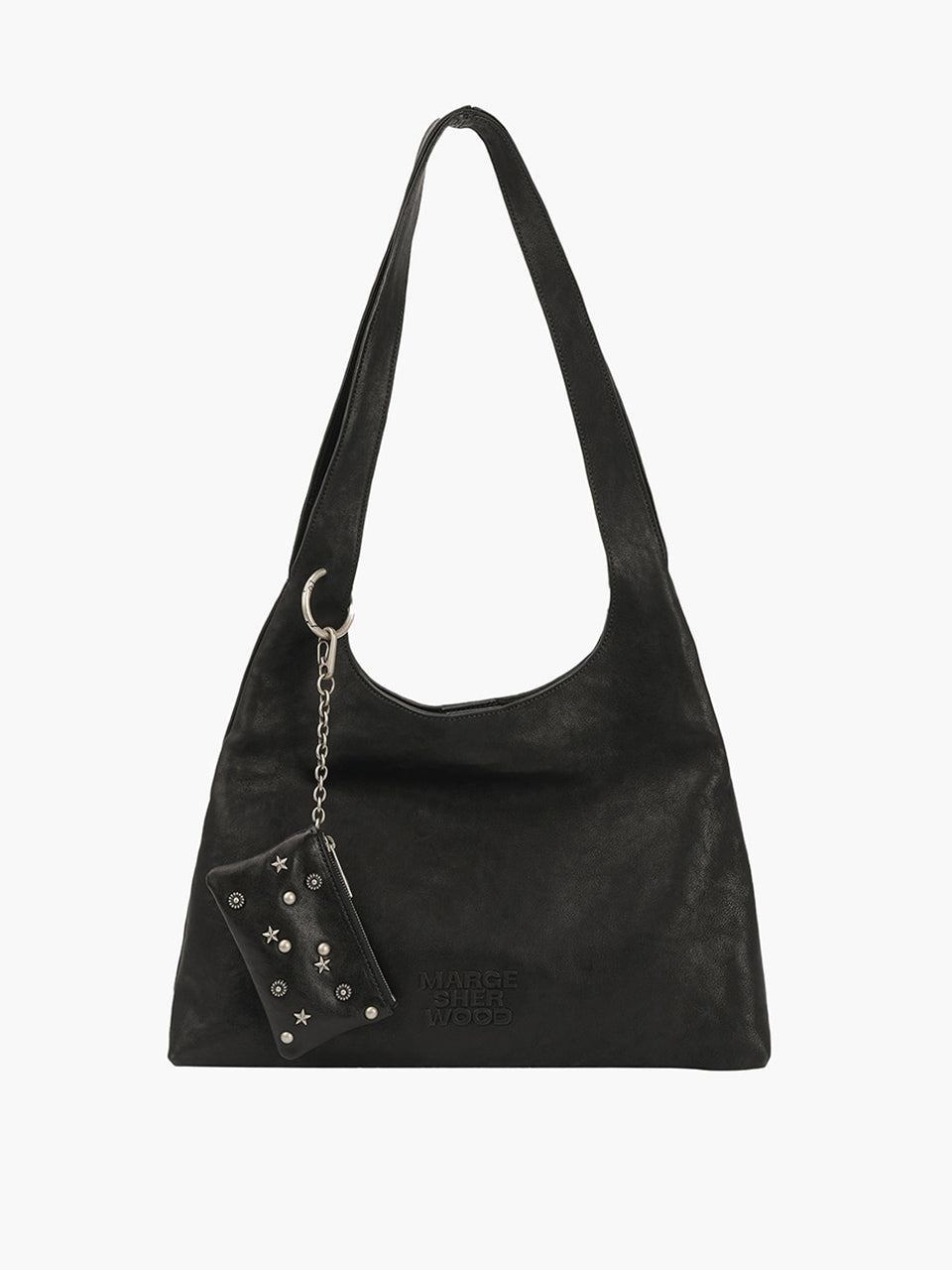 Marge Sherwood - Halter Hobo Large (Black Washed Nappa) product image 1 | TRAB K-Fashion Australia