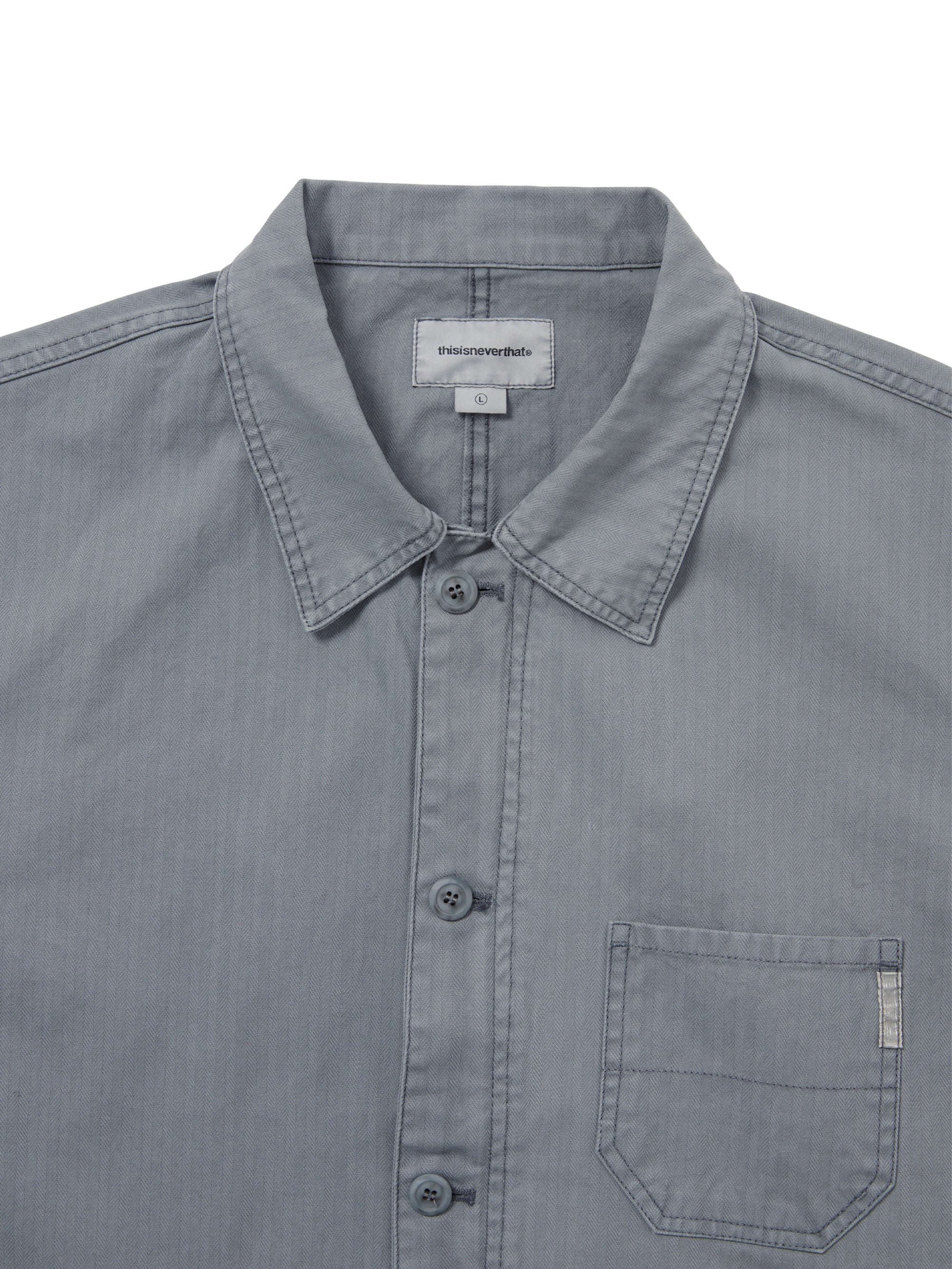 thisisneverthat - HBT Washed Jacket (Blue) product image 2 | TRAB K-Fashion Australia