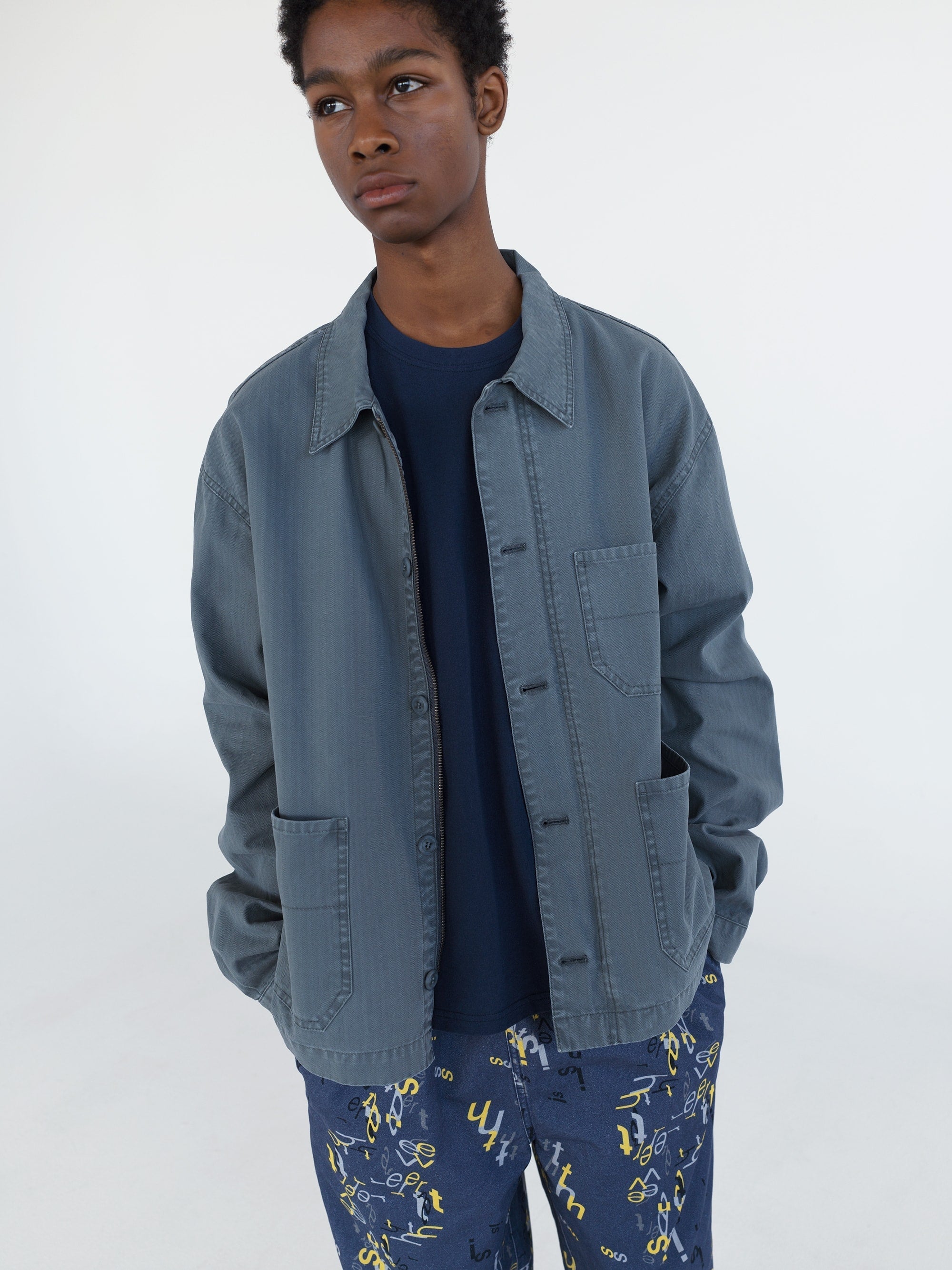 thisisneverthat - HBT Washed Jacket (Blue) product image 6 | TRAB K-Fashion Australia