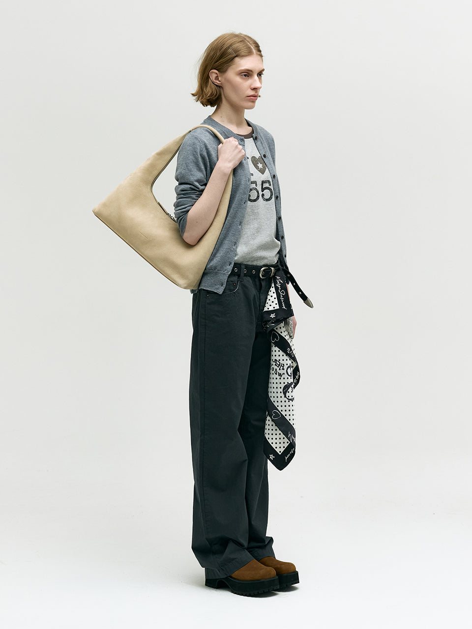 Marge Sherwood - Hobo Large (Nude Nubuck) product image 4 | TRAB K-Fashion Australia