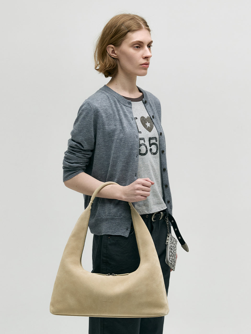 Marge Sherwood - Hobo Large (Nude Nubuck) product image 2 | TRAB K-Fashion Australia