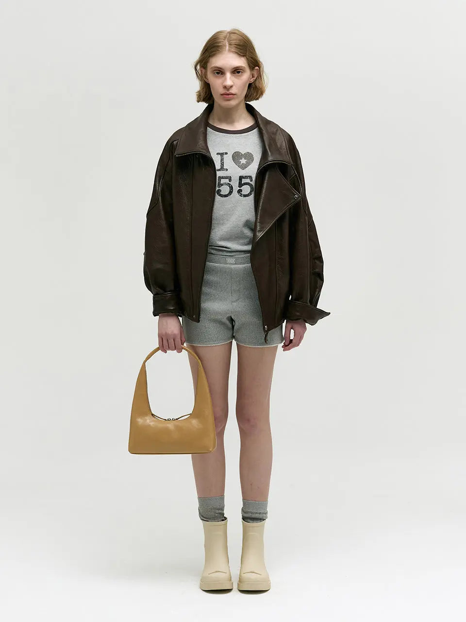 Marge Sherwood - Hobo Shoulder (Corn Yellow Crinkle) product image 3 | TRAB K-Fashion Australia