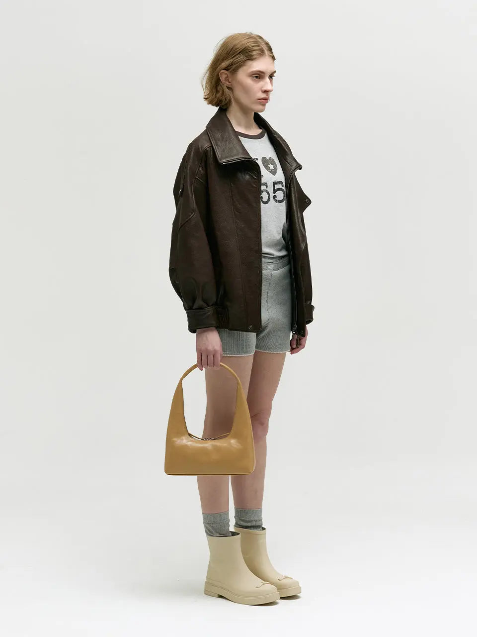 Marge Sherwood - Hobo Shoulder (Corn Yellow Crinkle) product image 4 | TRAB K-Fashion Australia