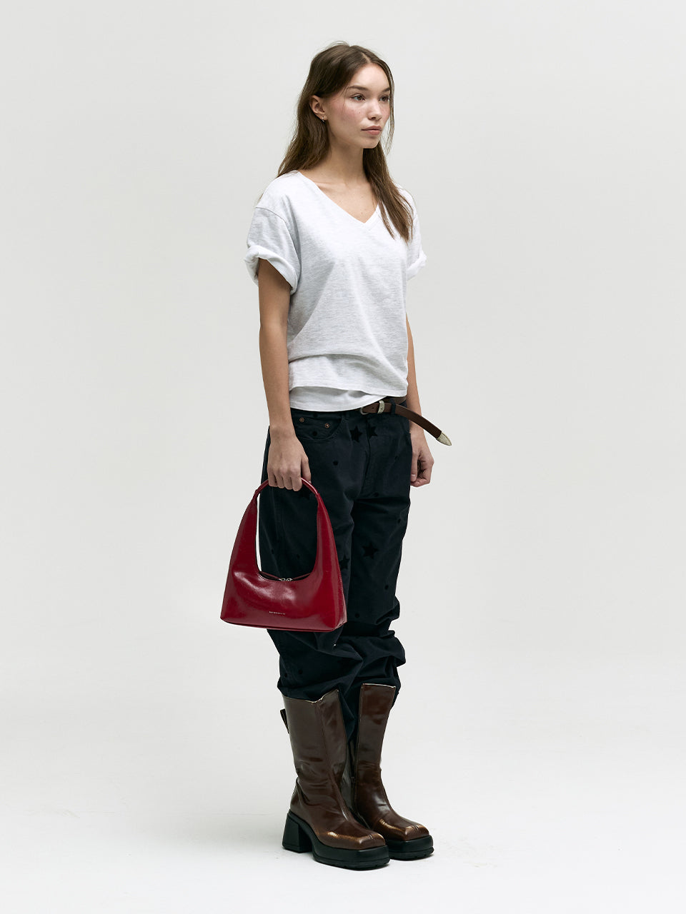 Marge Sherwood - Hobo Shoulder (Chili Crinkle) product image 7 | TRAB K-Fashion Australia