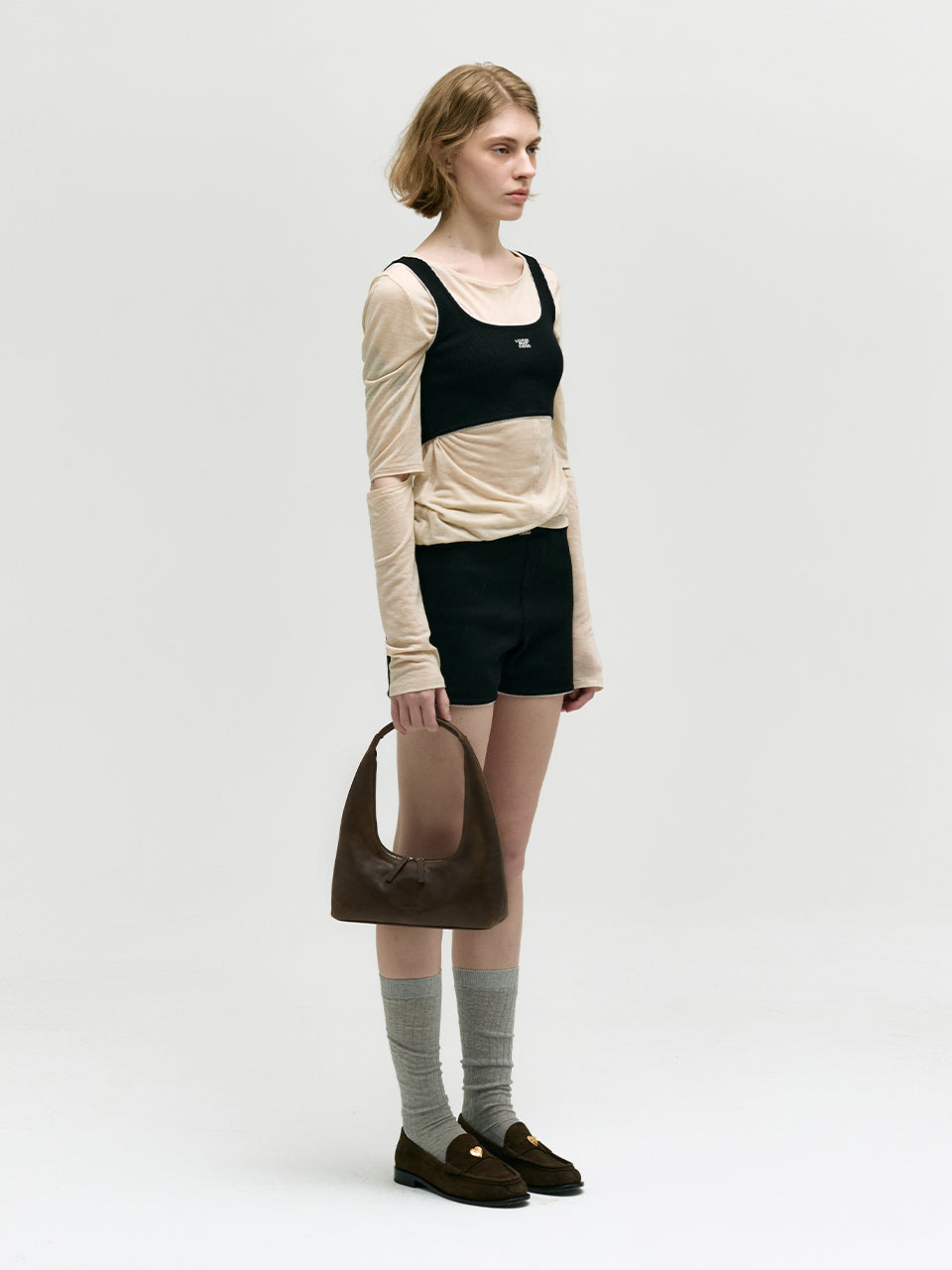 Marge Sherwood - Hobo Shoulder (Washed Brown Pull-Up) product image 7 | TRAB K-Fashion Australia