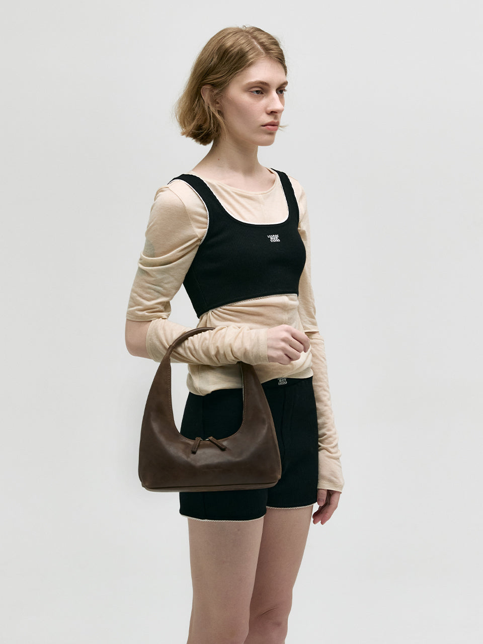 Marge Sherwood - Hobo Shoulder (Washed Brown Pull-Up) product image 5 | TRAB K-Fashion Australia