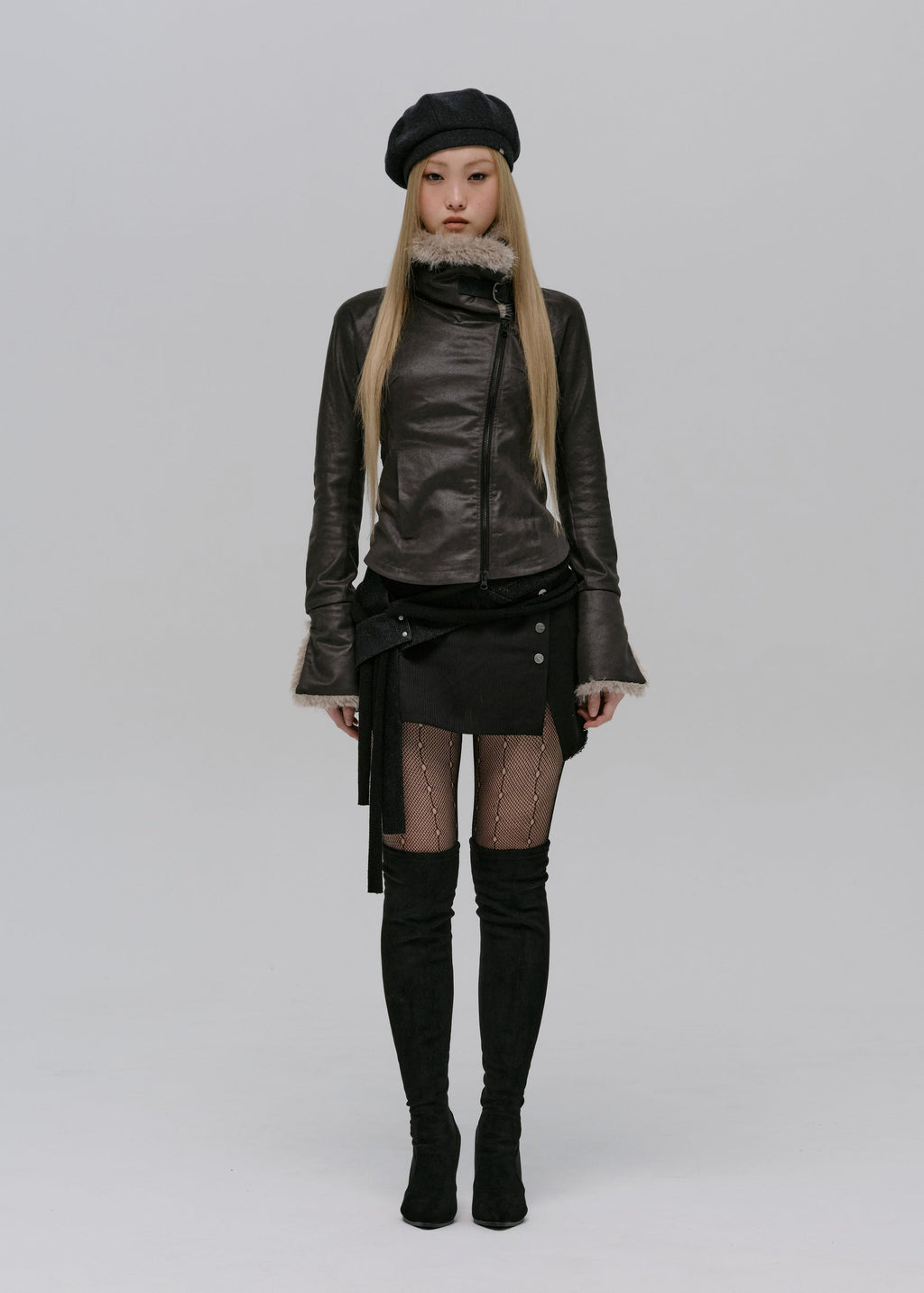 Hyein Seo - Wrap Mini Skirt (Black) product image 2 | TRAB K-Fashion Australia
