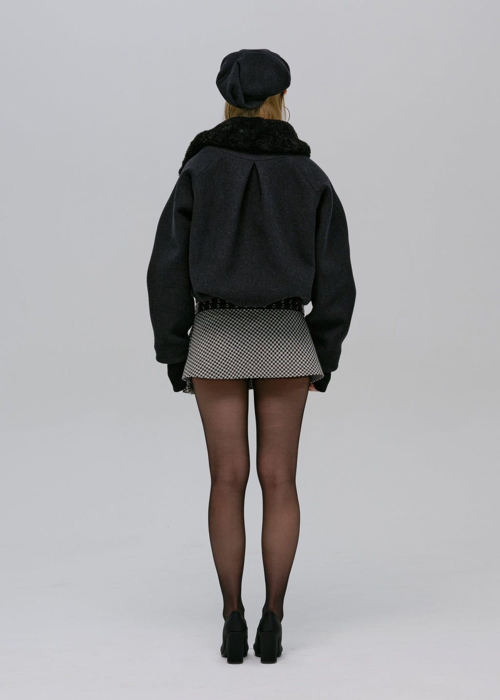 Hyein Seo - Wool Bomber Jacket (Black) product image 5 | TRAB K-Fashion Australia