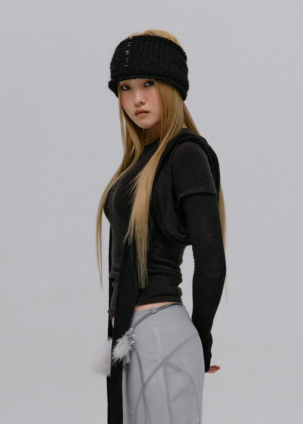Hyein Seo - Knit Headband (Black) product image 1 | TRAB K-Fashion Australia