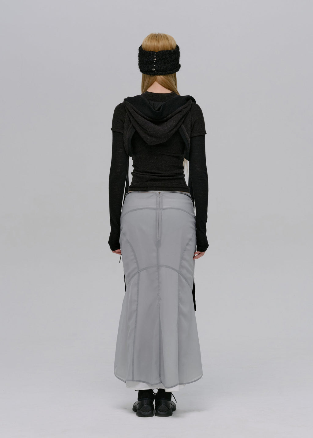 Hyein Seo - Mermaid Skirt w/ Feather Bag (Fog Blue) product image 4 | TRAB K-Fashion Australia