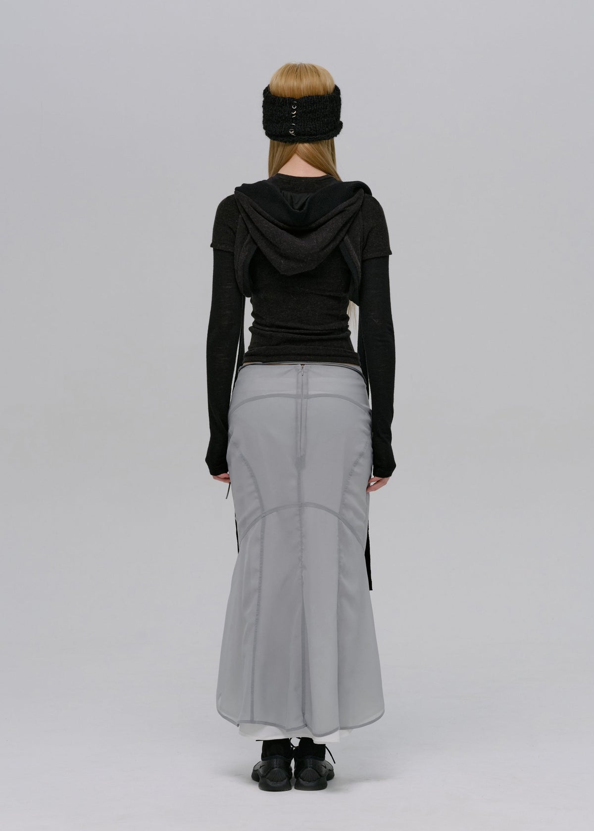 Hyein Seo - Mermaid Skirt w/ Feather Bag (Fog Blue) product image 4 | TRAB K-Fashion Australia