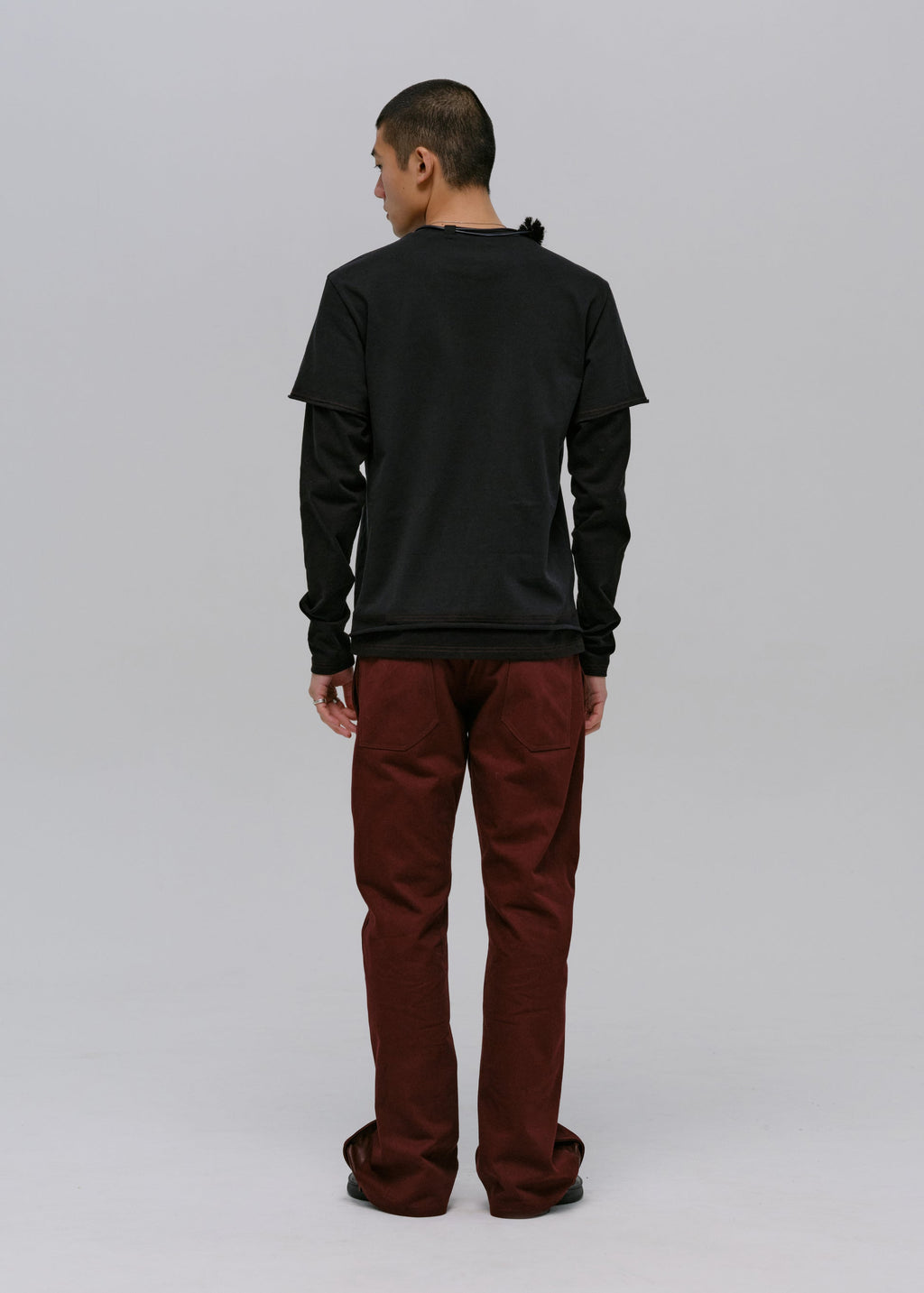 Hyein Seo - Cinch-Back Pants (Burgundy) product image 8 | TRAB K-Fashion Australia