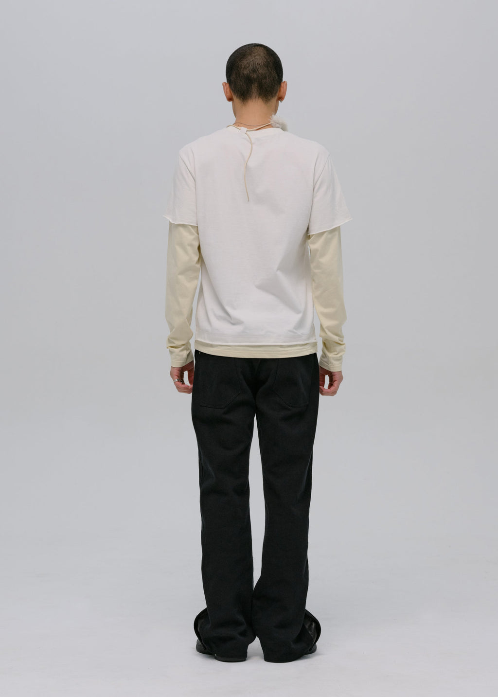 Hyein Seo - Graphic T-Shirt w/ Necklace (Ivory) product image 5 | TRAB K-Fashion Australia