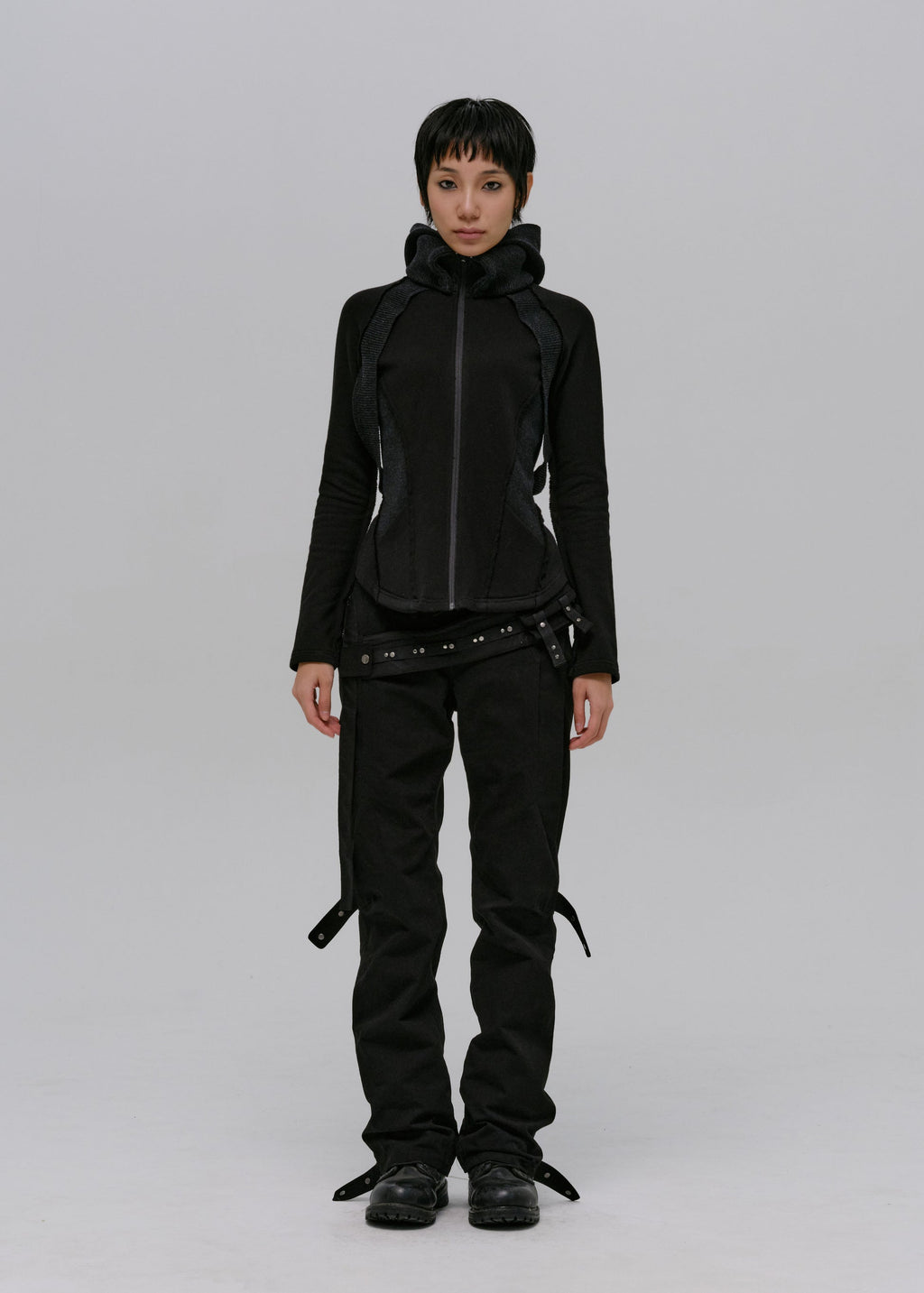 Hyein Seo - Low-Rise Pants (Black) product image 7 | TRAB K-Fashion Australia