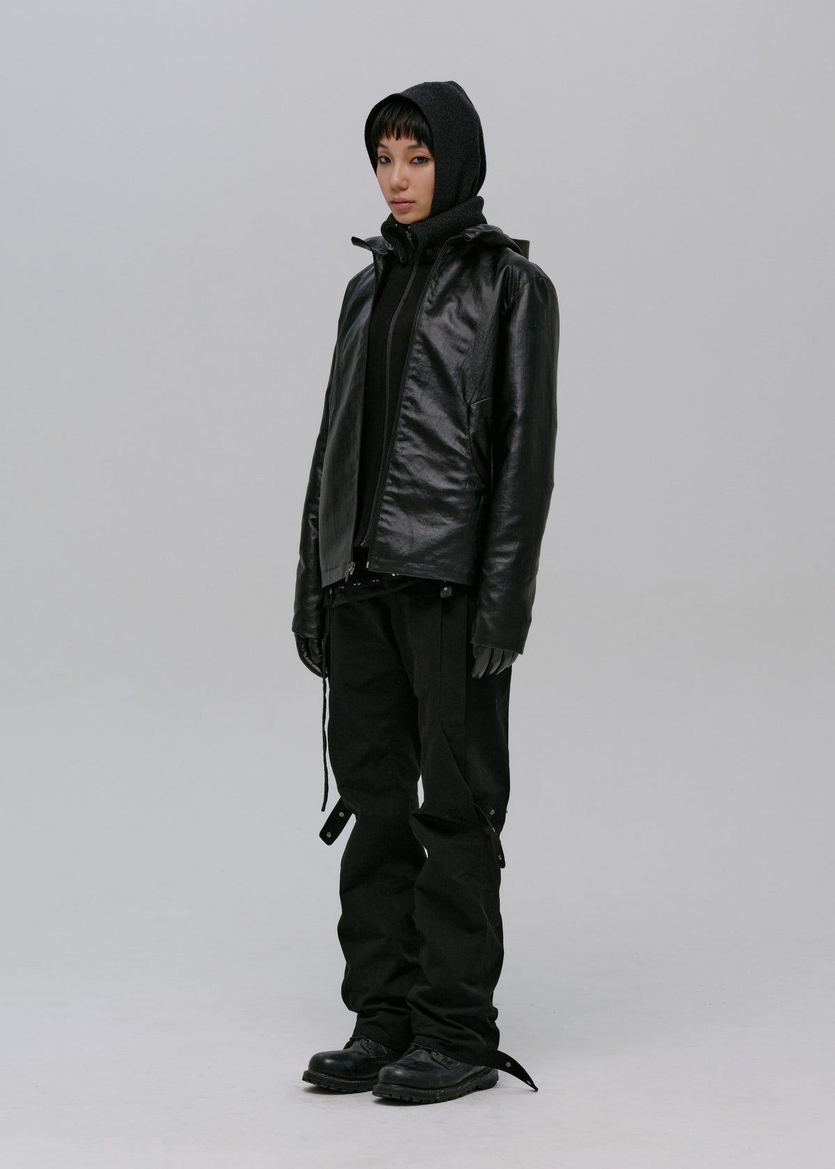 Hyein Seo - Hooded Zip Jacket (Black) product image 6 | TRAB K-Fashion Australia