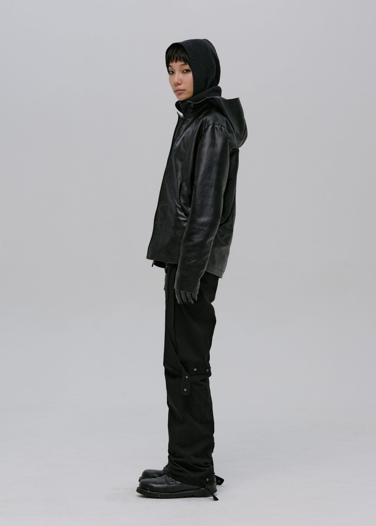 Hyein Seo - Hooded Zip Jacket (Black) product image 7 | TRAB K-Fashion Australia