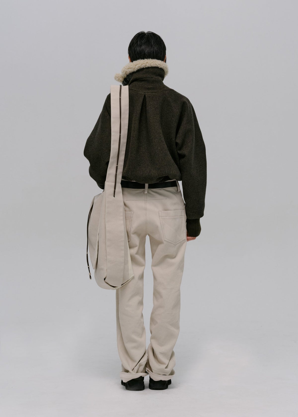 Hyein Seo - Wool Bomber Jacket (Khaki) product image 5 | TRAB K-Fashion Australia