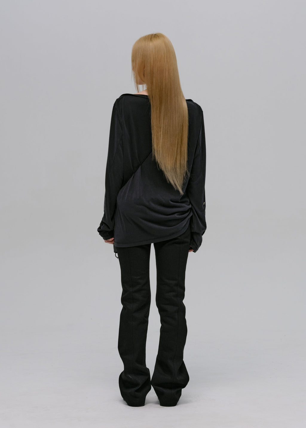 Hyein Seo - Long Sleeve w/ Necklace (Black) product image 5 | TRAB K-Fashion Australia