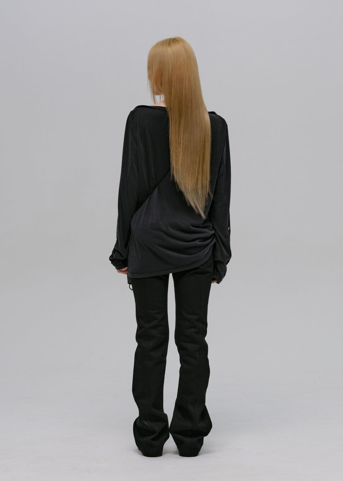 Hyein Seo - Leather Pouch Bag (Black) product image 5 | TRAB K-Fashion Australia