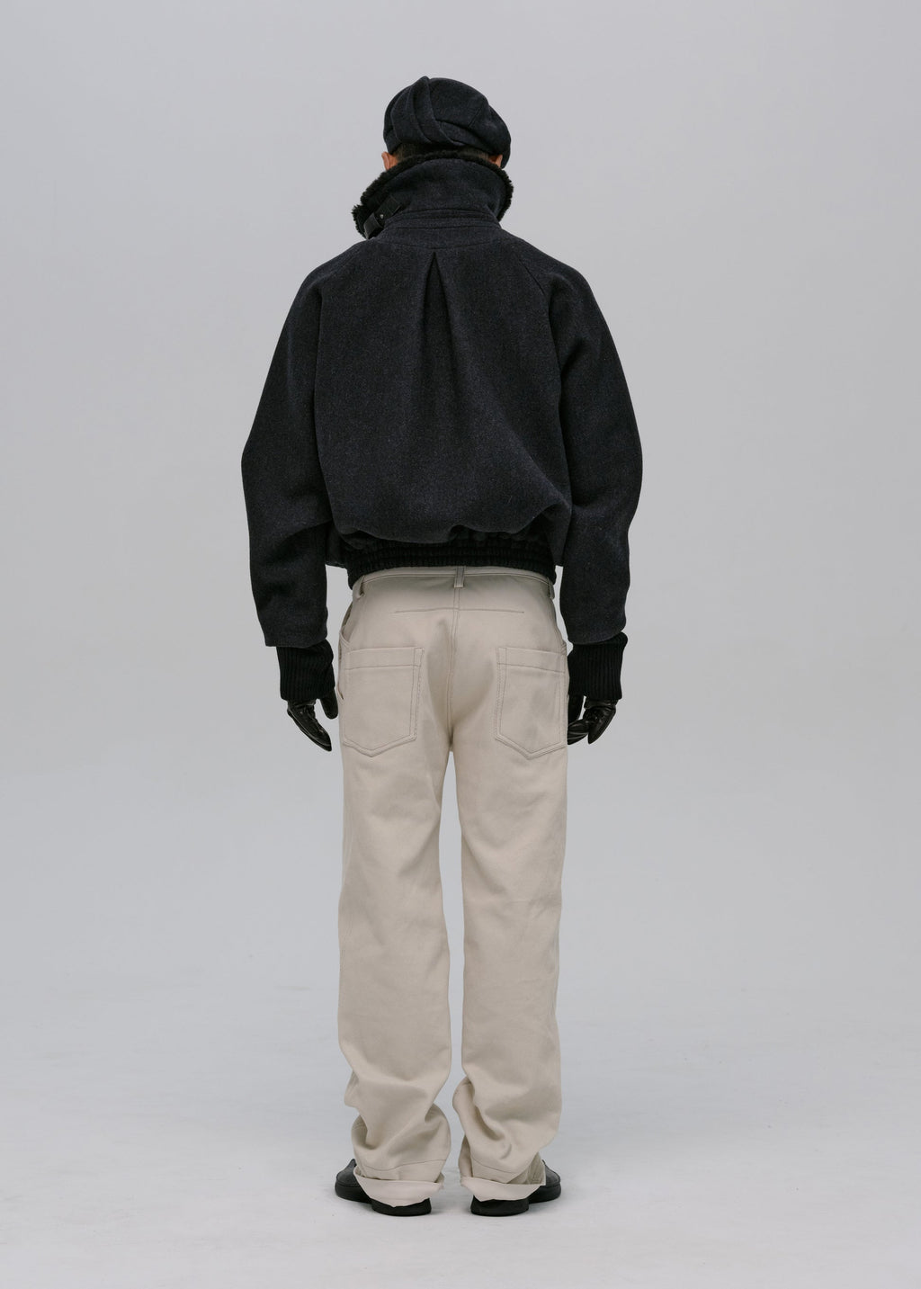 Hyein Seo - Wool Bomber Jacket (Black) product image 9 | TRAB K-Fashion Australia