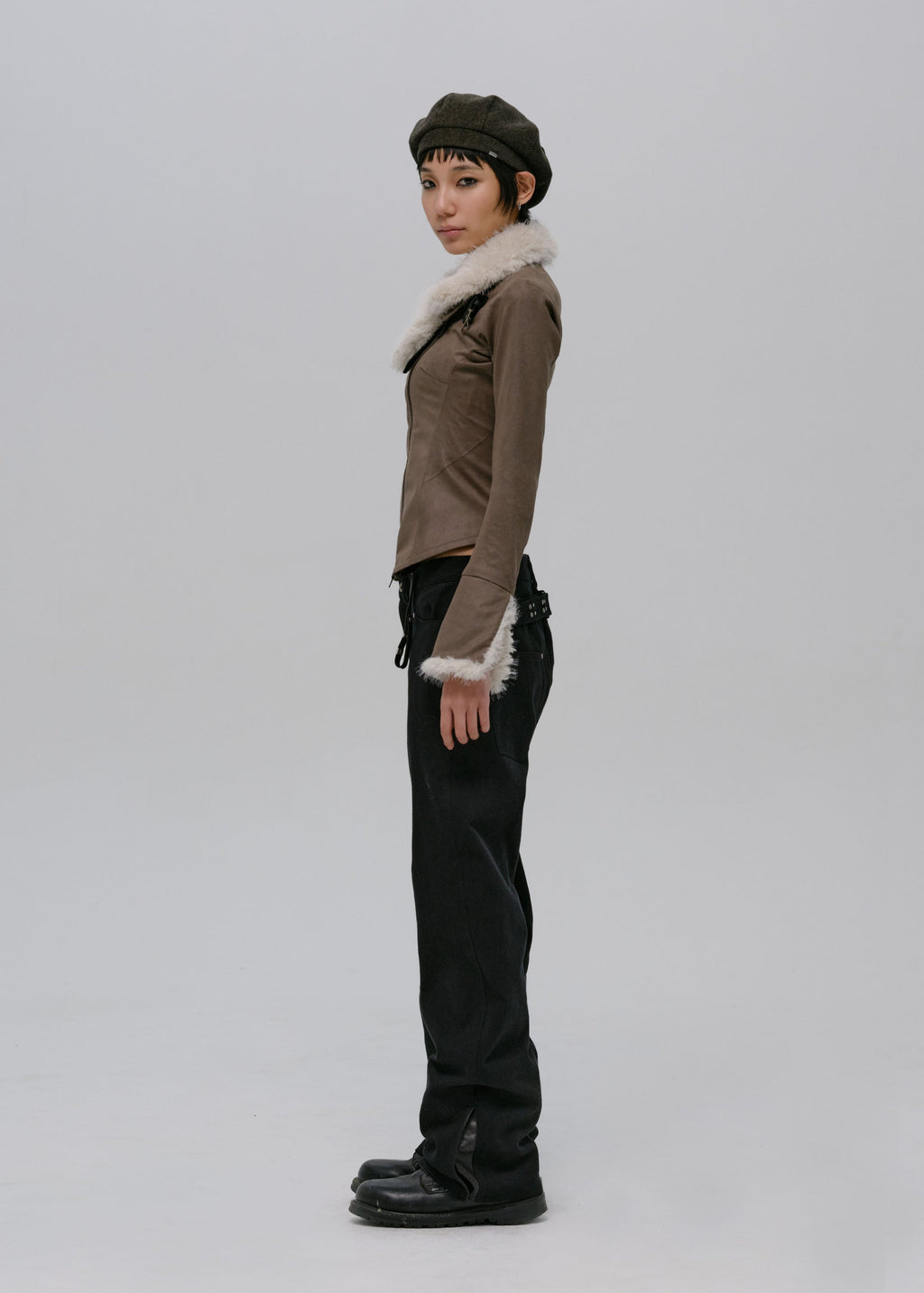 Hyein Seo - Cinch-Back Pants (Black) product image 3 | TRAB K-Fashion Australia
