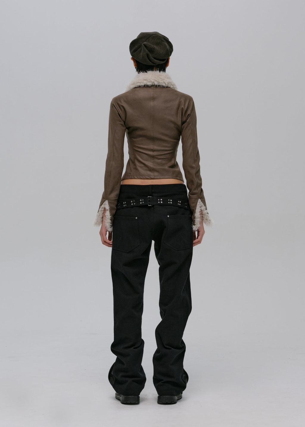 Hyein Seo - Wool Beret (Khaki) product image 4 | TRAB K-Fashion Australia