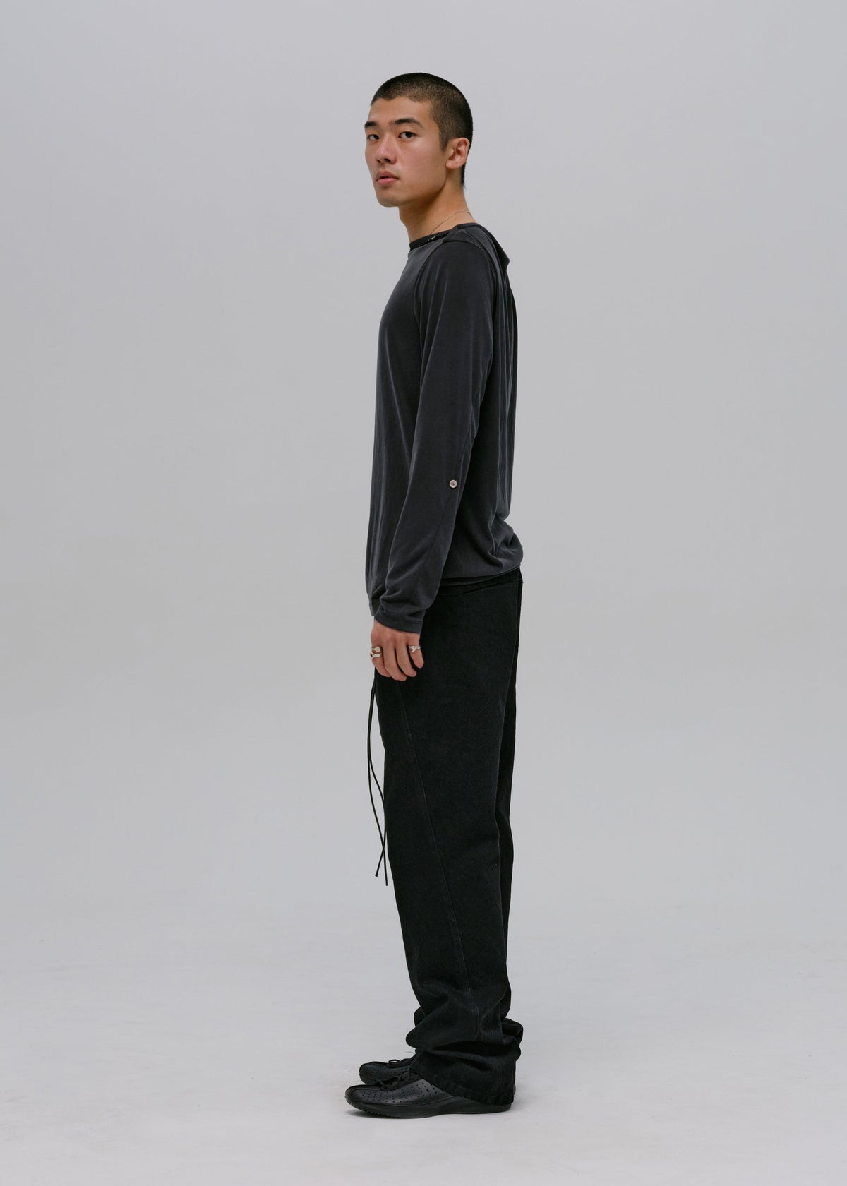 Hyein Seo - Long Sleeve w/ Necklace (Black) product image 8 | TRAB K-Fashion Australia