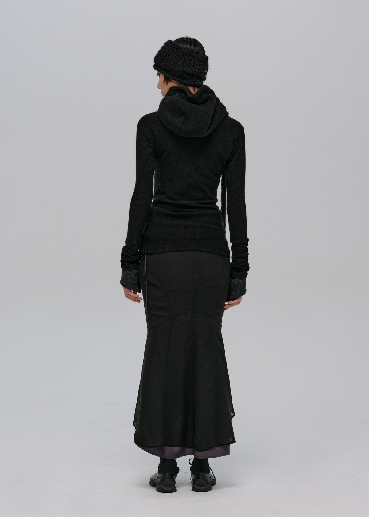Hyein Seo - Mermaid Skirt w/ Feather Bag (Black) product image 3 | TRAB K-Fashion Australia