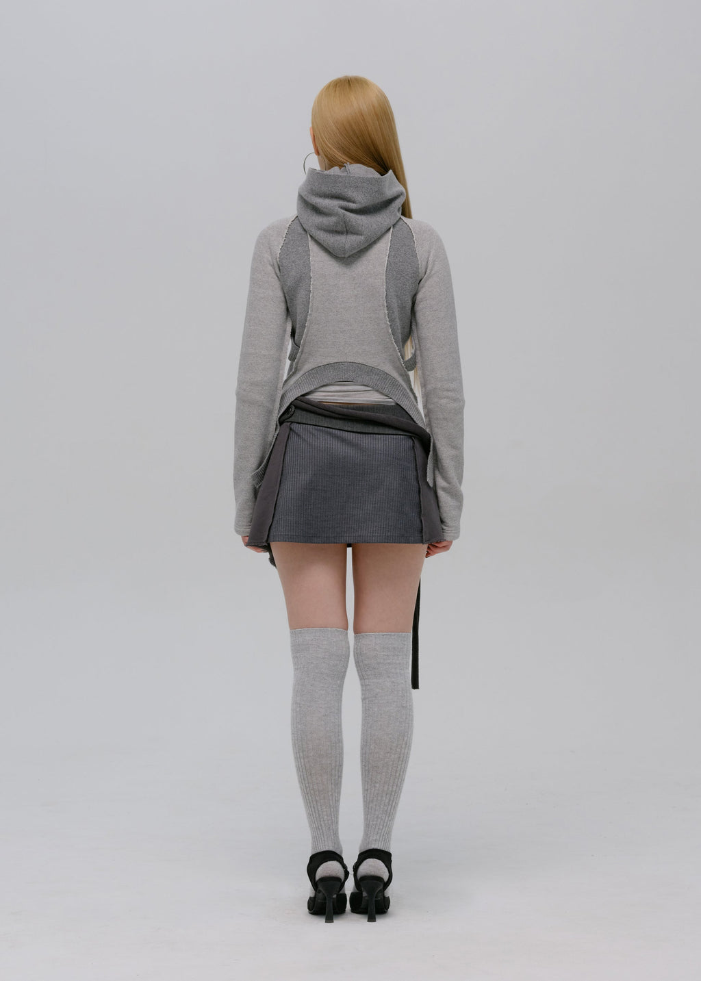 Hyein Seo - Wrap Mini Skirt (Slate Grey) product image 9 | TRAB K-Fashion Australia