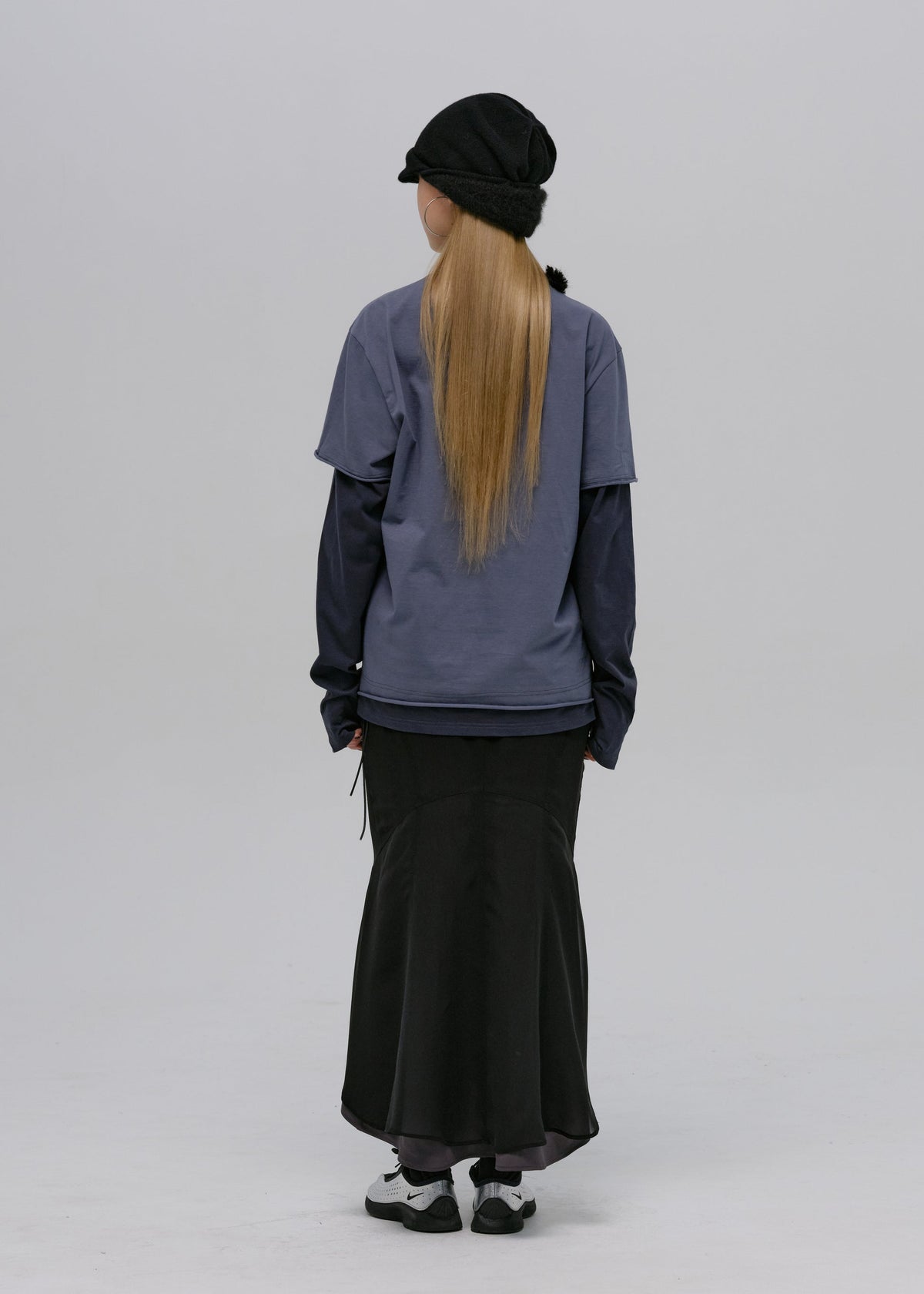 Hyein Seo - Mermaid Skirt w/ Feather Bag (Black) product image 11 | TRAB K-Fashion Australia