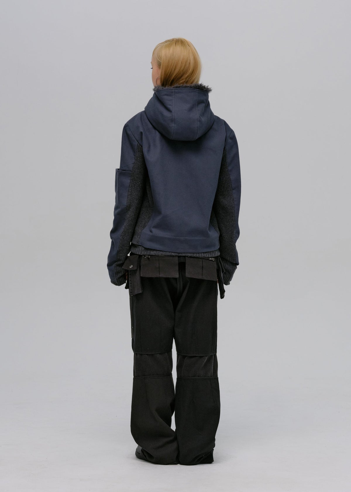 Hyein Seo - Double Hooded Jacket (Slate Grey) product image 7 | TRAB K-Fashion Australia