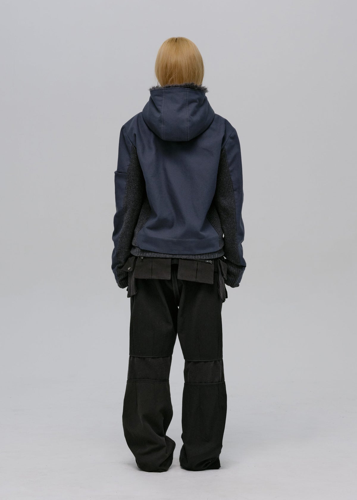 Hyein Seo - Double Hooded Jacket (Slate Grey) product image 8 | TRAB K-Fashion Australia