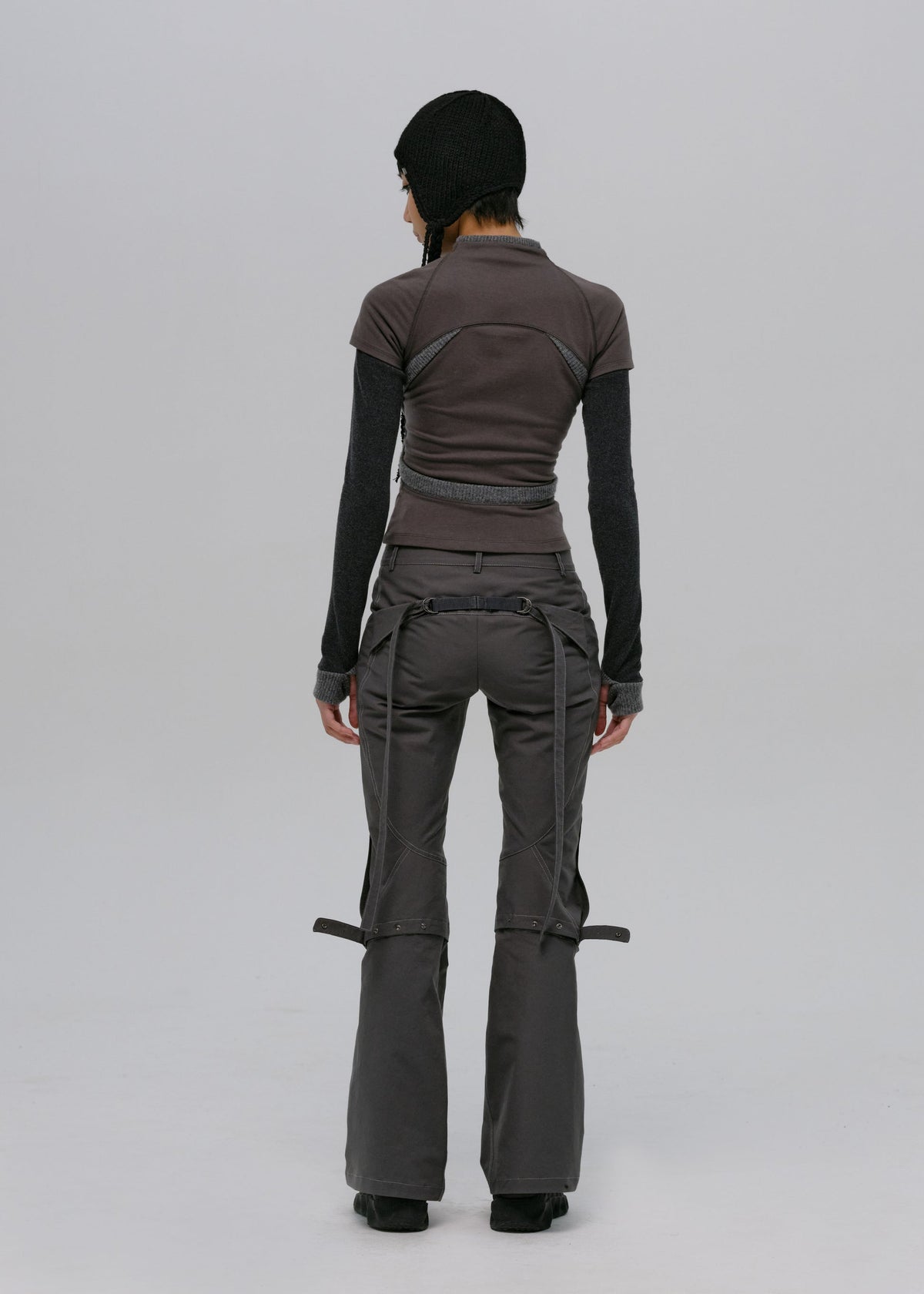Hyein Seo - Convertible Pants (Charcoal) product image 1 | TRAB K-Fashion Australia