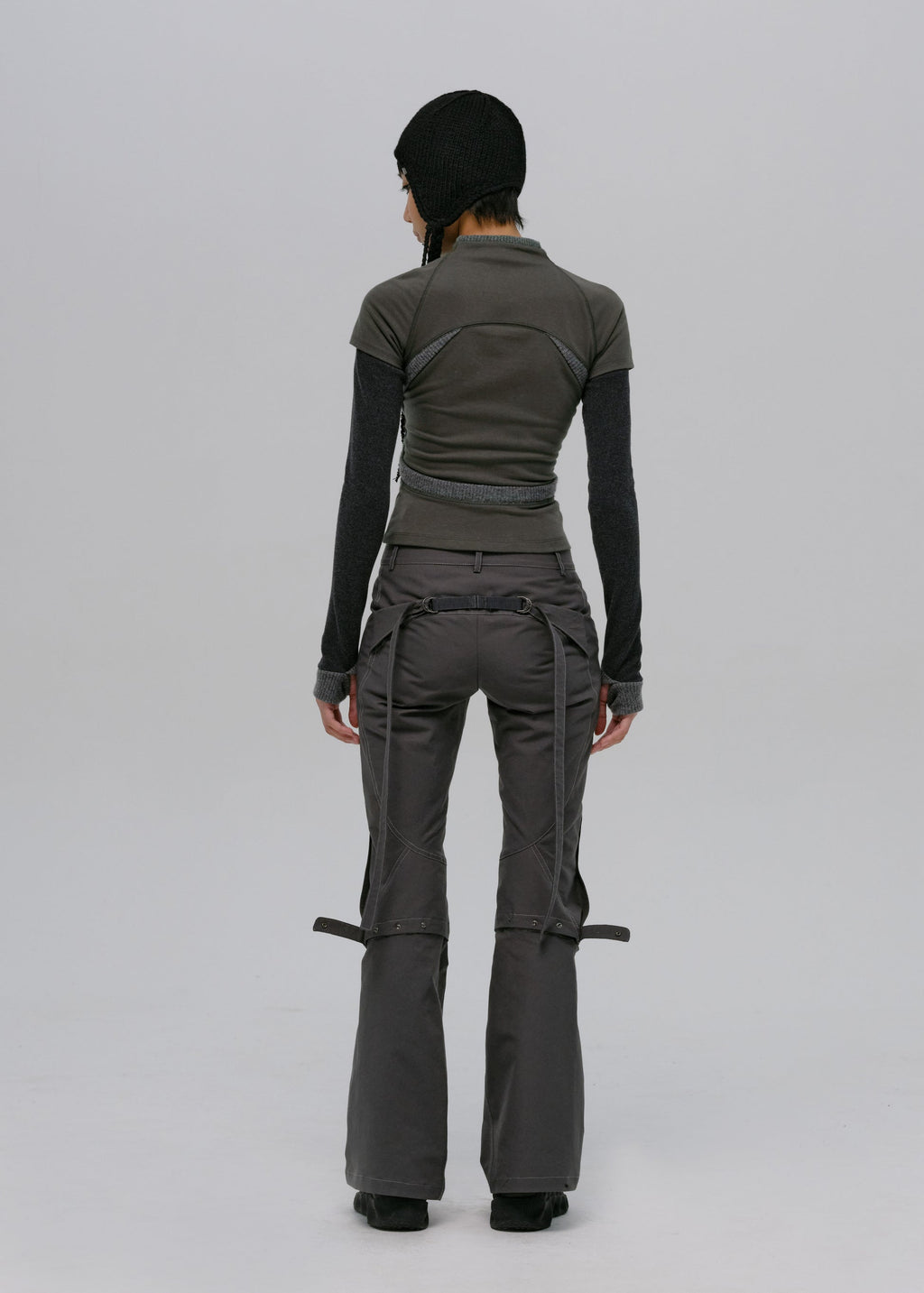 Hyein Seo - Layered Zip Top (Smoky Grey) product image 5 | TRAB K-Fashion Australia