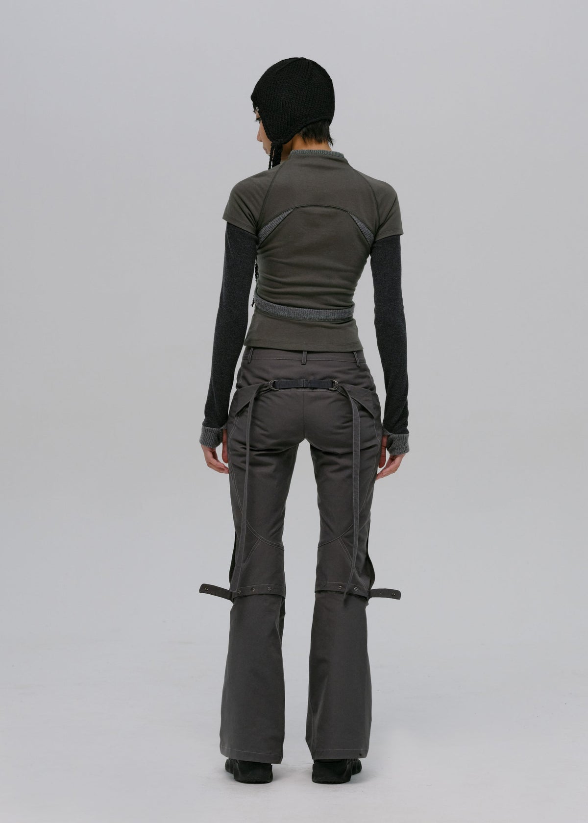 Hyein Seo - Layered Zip Top (Smoky Grey) product image 5 | TRAB K-Fashion Australia
