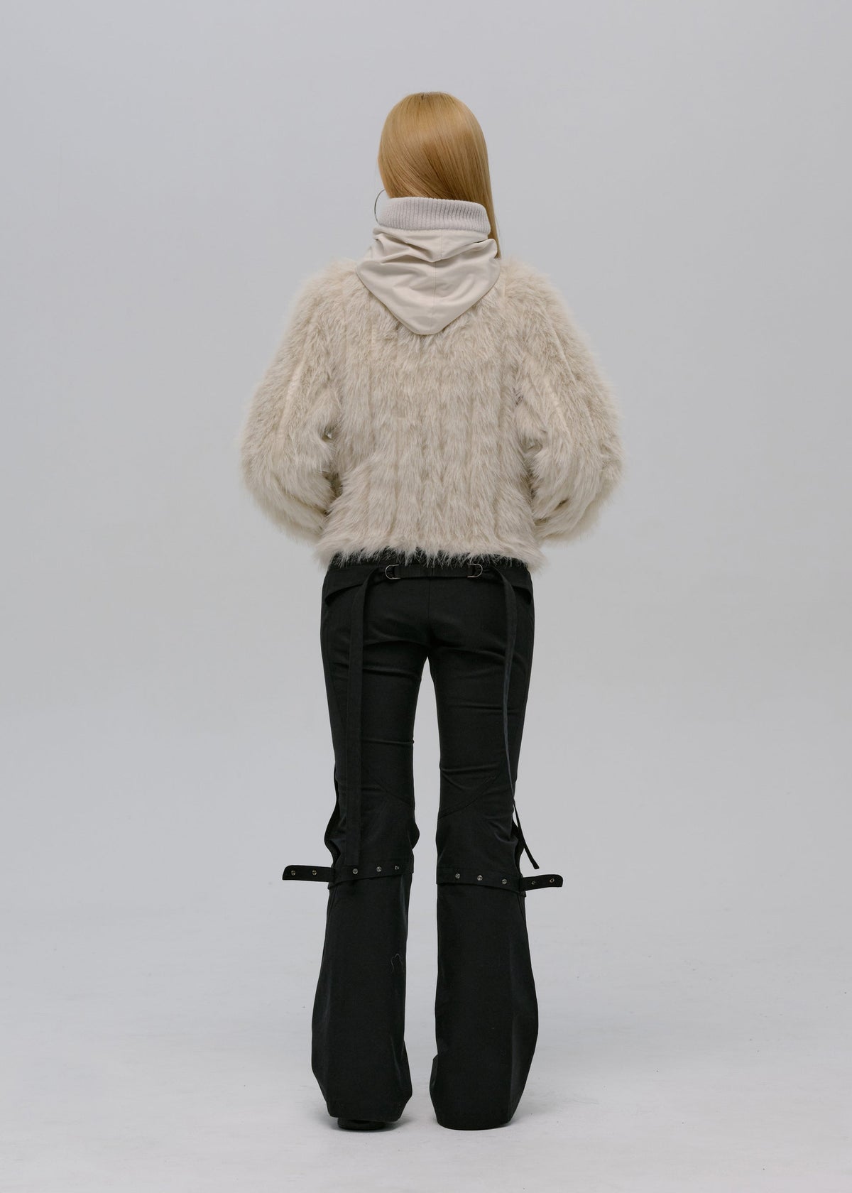 Hyein Seo - Reversible Fur Jacket (French Grey) product image 5 | TRAB K-Fashion Australia