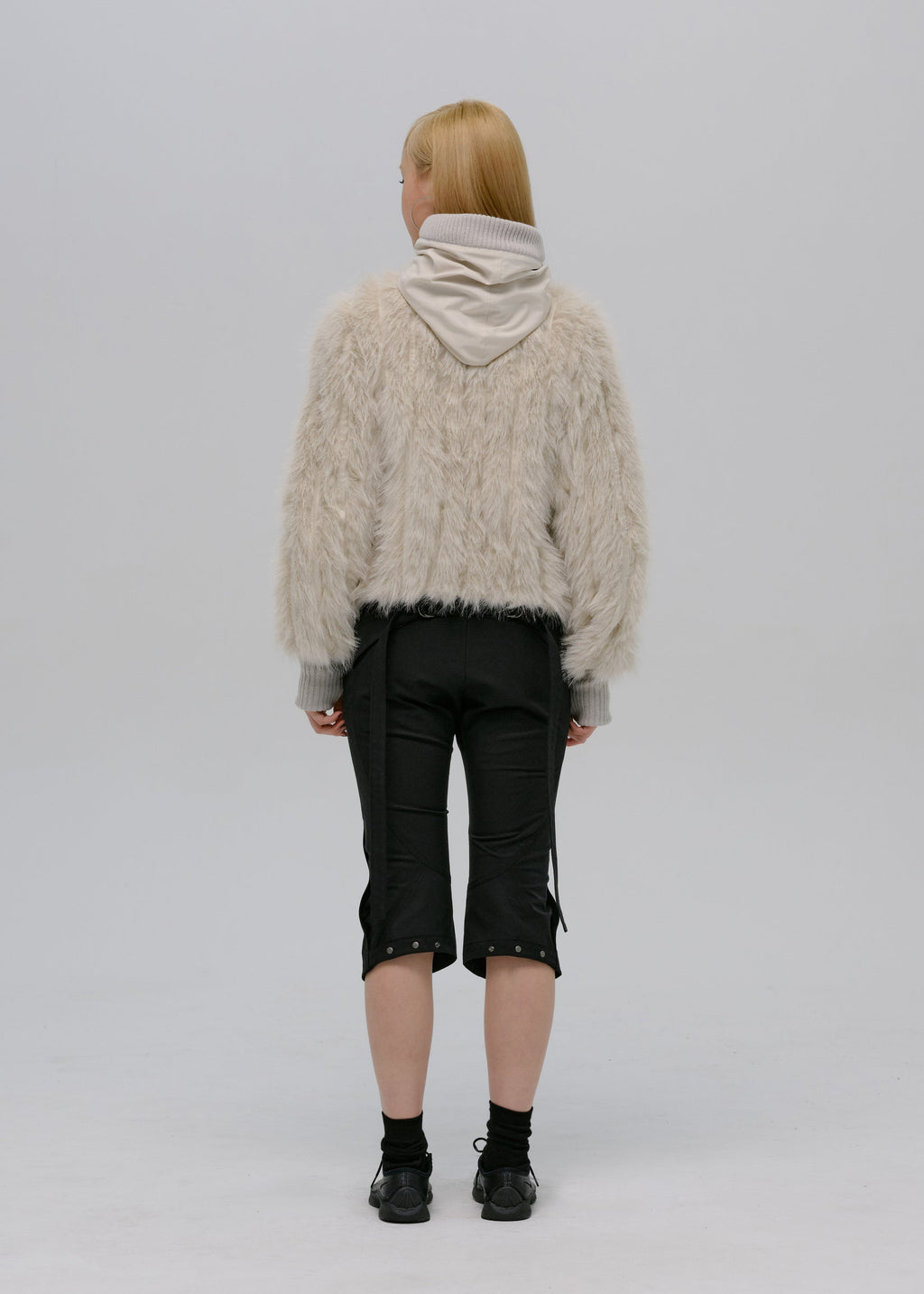 Hyein Seo - Reversible Fur Jacket (French Grey) product image 9 | TRAB K-Fashion Australia