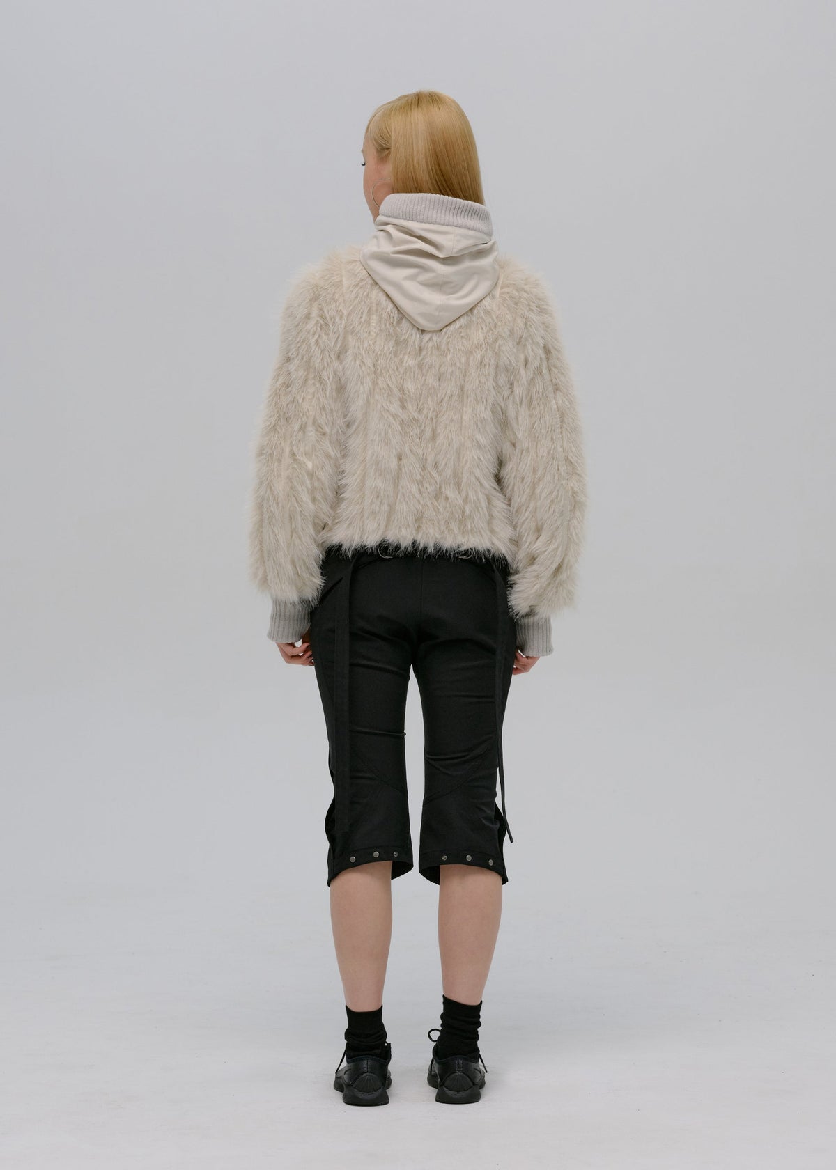 Hyein Seo - Reversible Fur Jacket (French Grey) product image 9 | TRAB K-Fashion Australia