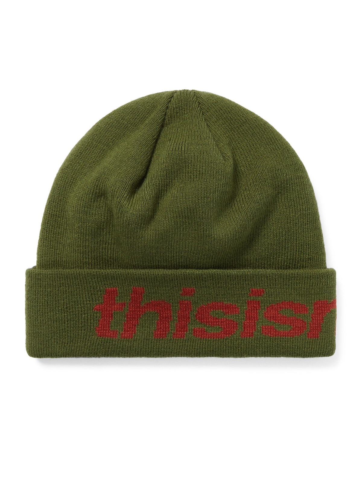 thisisneverthat - HSP-Logo Big Cuff Beanie (Green) product image 1 | TRAB K-Fashion Australia