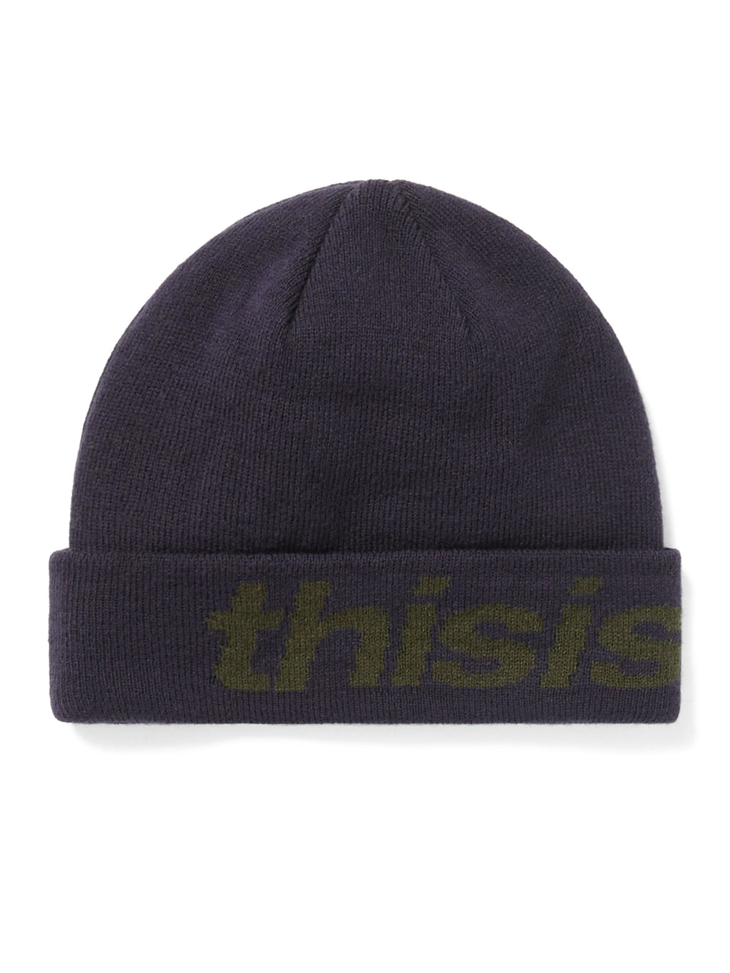 thisisneverthat - HSP-Logo Big Cuff Beanie (navy) product image 1 | TRAB K-Fashion Australia