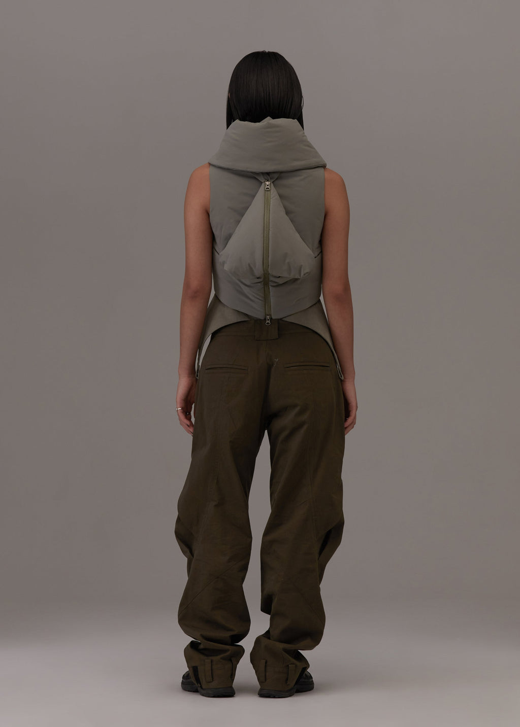 Hyein Seo - Origami Bag Vest (Warm Grey) product image 4 | TRAB K-Fashion Australia