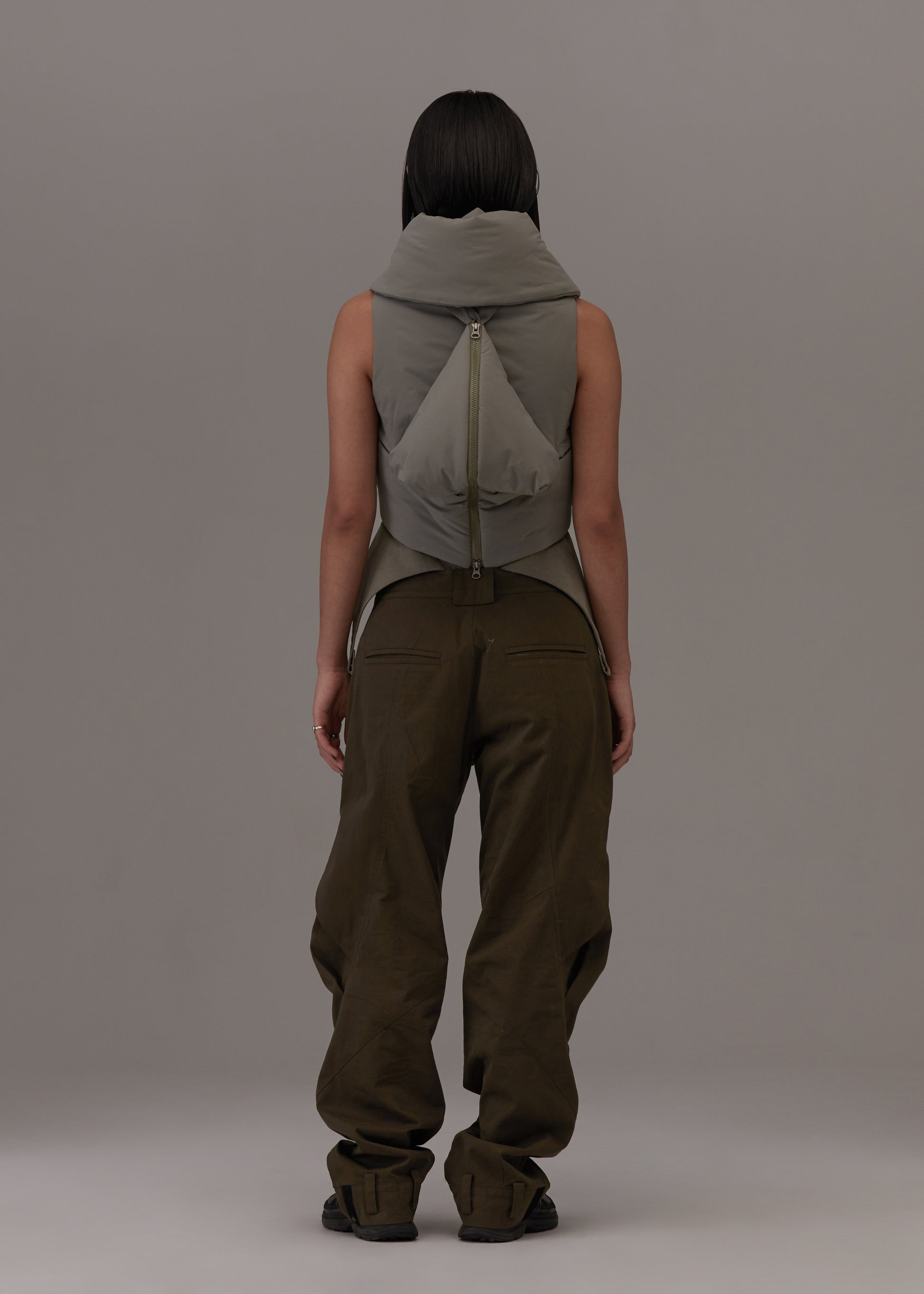 Hyein Seo - Origami Bag Vest (Warm Grey) product image 4 | TRAB K-Fashion Australia
