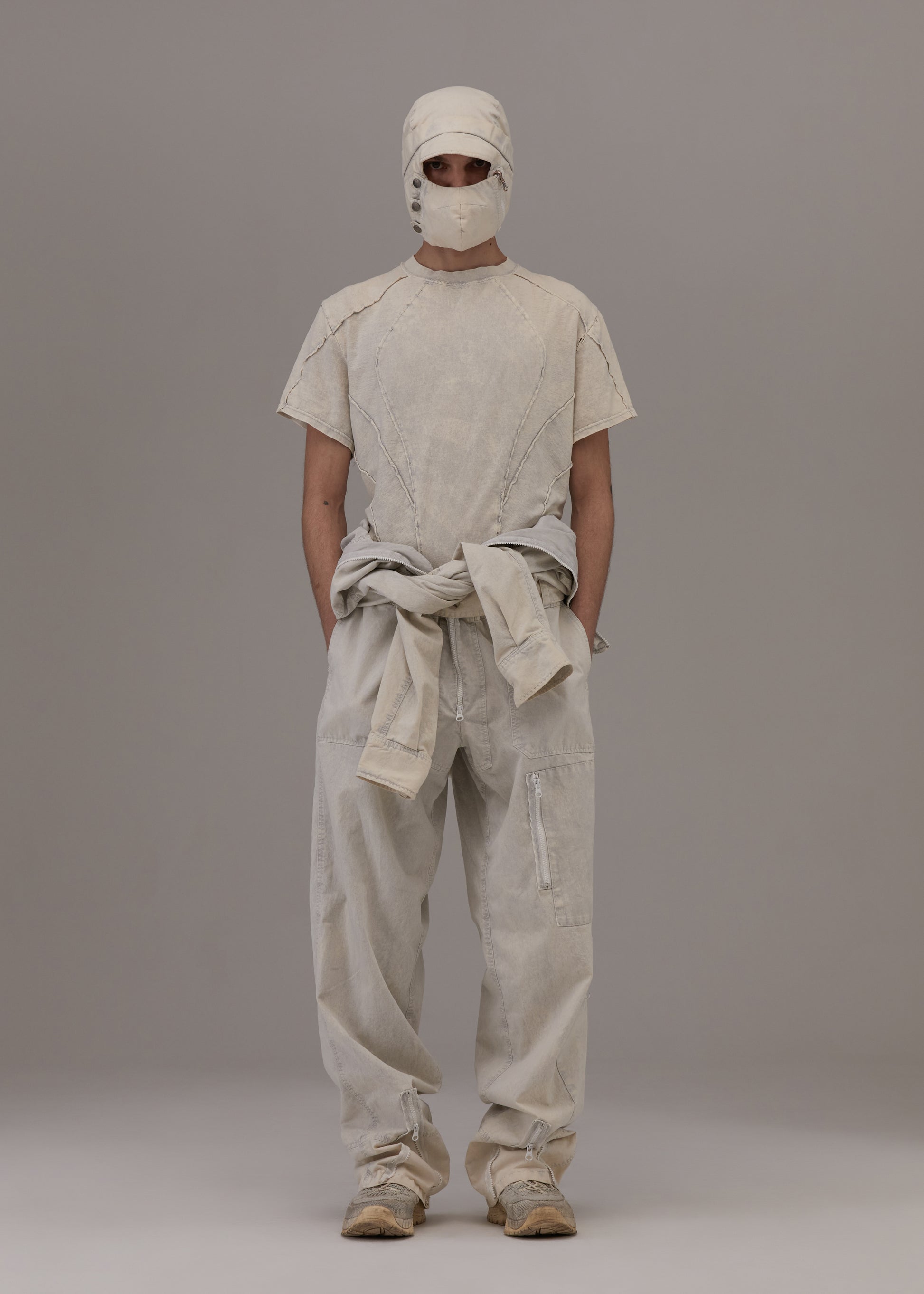 Hyein Seo - Flap Hat w/ Mask (Ice Blue) product image 1 | TRAB K-Fashion Australia