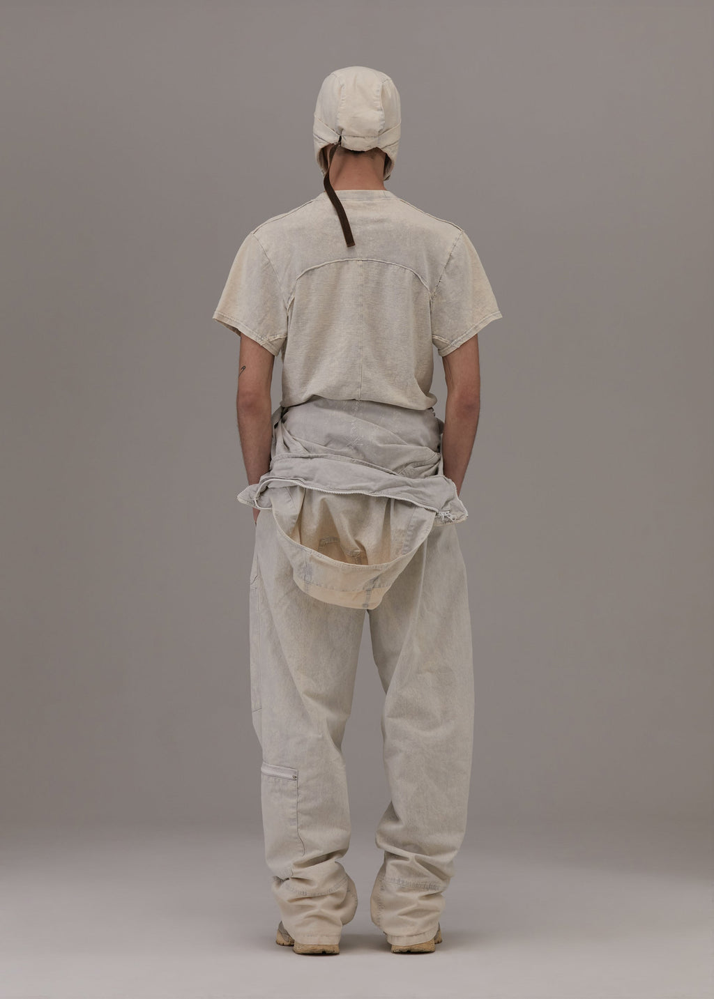 Hyein Seo - Flap Hat w/ Mask (Ice Blue) product image 2 | TRAB K-Fashion Australia