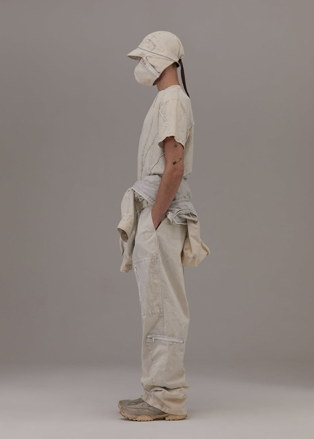 Hyein Seo - Flap Hat w/ Mask (Ice Blue) product image 3 | TRAB K-Fashion Australia