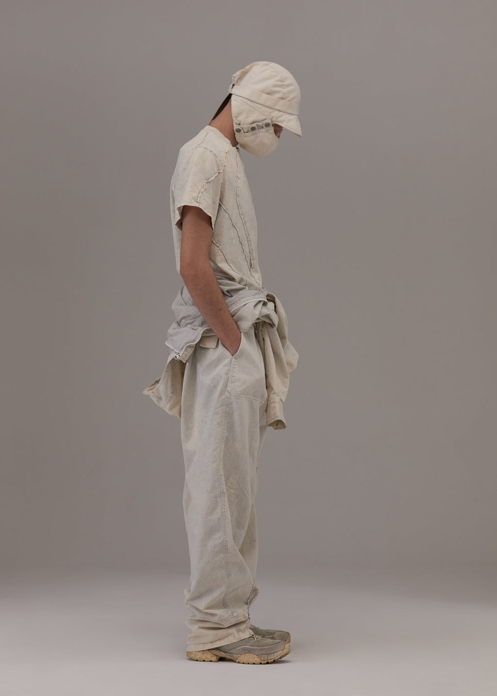 Hyein Seo - Flap Hat w/ Mask (Ice Blue) product image 5 | TRAB K-Fashion Australia