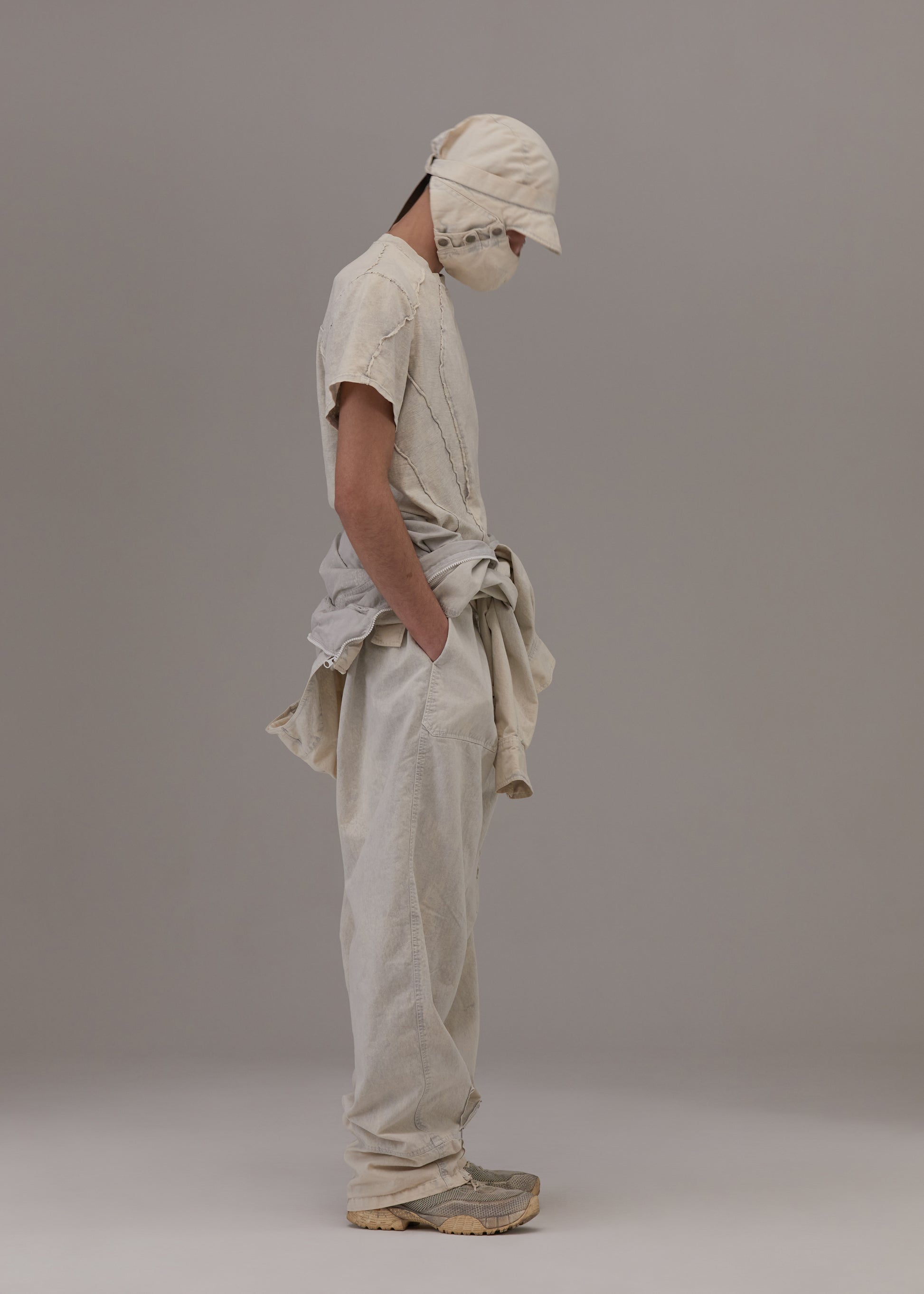 Hyein Seo - Flap Hat w/ Mask (Ice Blue) product image 5 | TRAB K-Fashion Australia