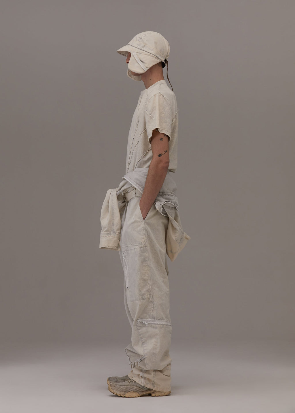 Hyein Seo - Flap Hat w/ Mask (Ice Blue) product image 6 | TRAB K-Fashion Australia